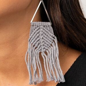 ✨BNWT - Macrame Silver Earrings - Lead & Nickel Free✨